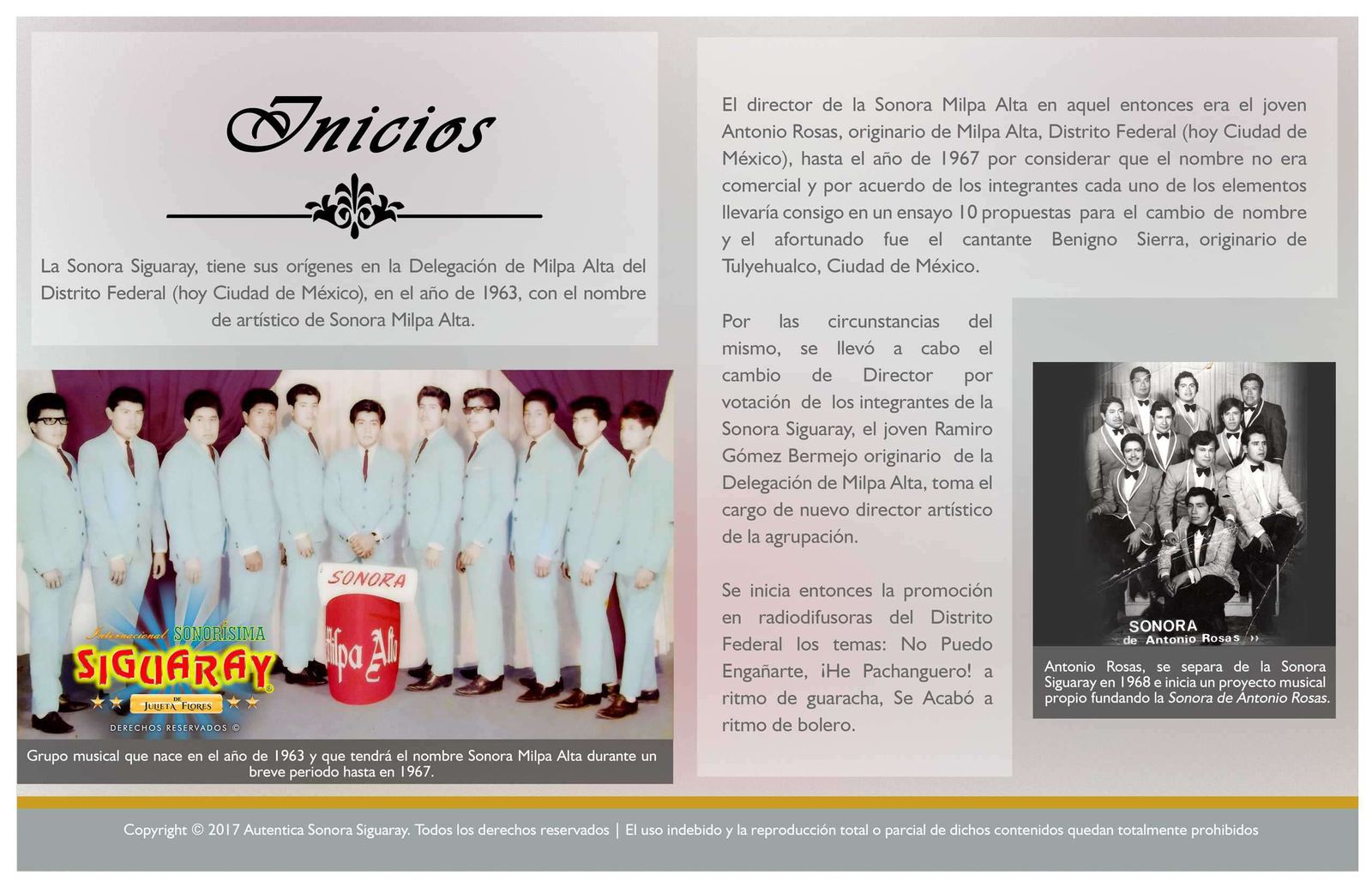 Discografía e historia de la Sonora Siguaray, página 2