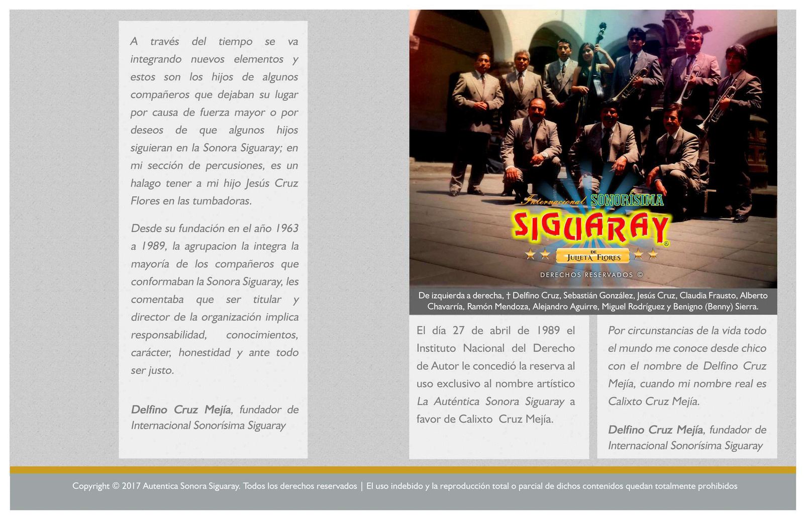 Discografía e historia de la Sonora Siguaray, página 11