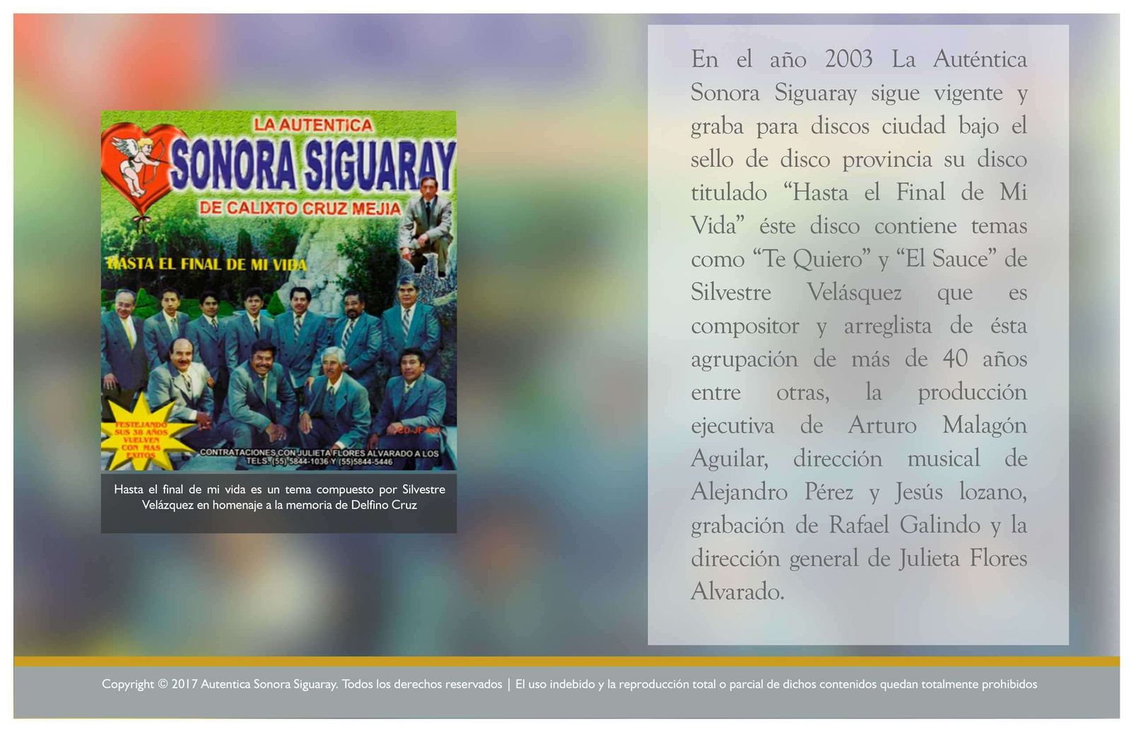Discografía e historia de la Sonora Siguaray, página 13