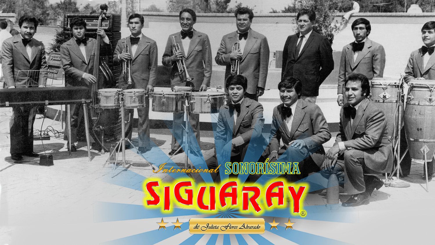 Fotografía histórica en blanco y negro de la Sonora Siguaray